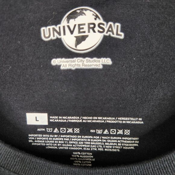 Universal Studios The Big Lebowski The Dude Abides Playing Graphic Card Tee L - Picture 5 of 6
